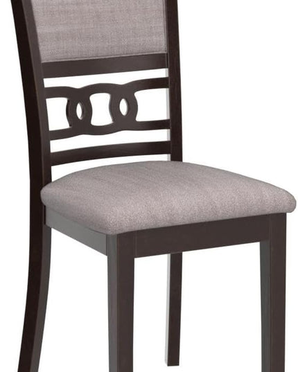 New Classic Furniture Gia Dining Chairs, Set of 2, Cherry Brown - LeafyLoom