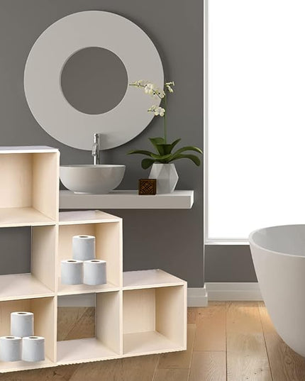 Home Basics Open and Enclosed Cube MDF Storage Organizer, Oak (6-Cube Tiered) - LeafyLoom