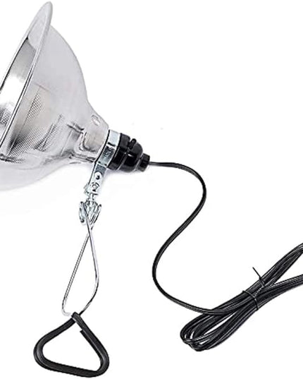 Simple Deluxe Clamp Lamp Light 150 Watt with 8.5 Inch Aluminum Reflector (no Bulb Included), 6 Feet Cord, 1 Pack, Black - LeafyLoom