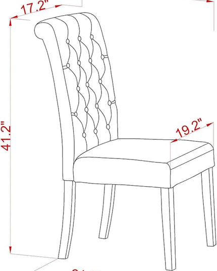 East West Furniture DLBR3-BLK-17 3 Piece Dining Room Furniture Set Contains a Round Dining Table with Dropleaf and 2 Light Sable Linen Fabric Upholstered Chairs, 42x42 Inch, Black - LeafyLoom