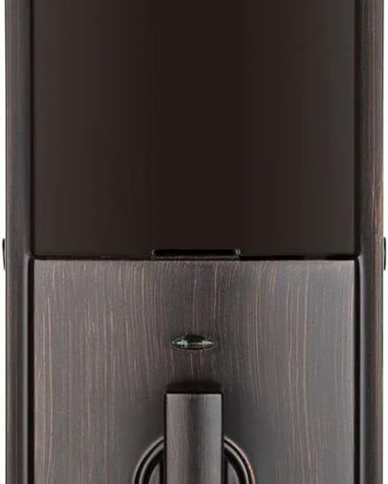 Kwikset 914 Contemporary Keypad SmartCode Electronic Deadbolt Smart Lock featuring SmartKey Security and ZigBee 3.0 Technology in Venetian Bronze Kwikset