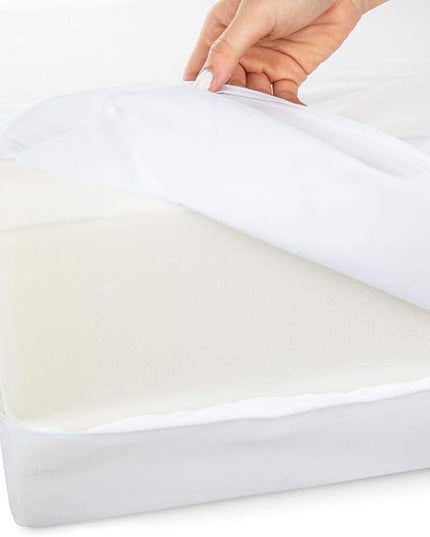 DMI Bed Wedge Pillow and Triangle Wedge with Elevated Incline for Neck Pain, Headaches, Shoulders, Back Pain, Foot Support, Knee Pain or Restless Leg Syndrome, 24x24x12 inches, White (Pack of 1) - LeafyLoom