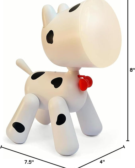 Spotlights: The Original, Cute, LED Dog lamp: Kids Desk lamp, Kids Night lamp, Kids Reading lamp, Nursery lamp, Dorm lamp. Great Gift idea for Dog Lovers. Add Spots or Leave White - LeafyLoom