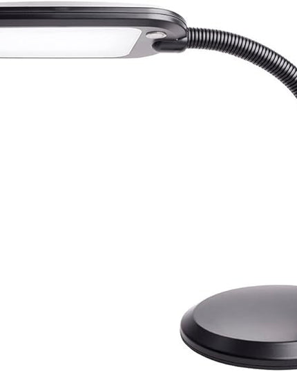 Newhouse Lighting NHDK WH Eos Reading & Craft Table LED Desk Lamp, Dimmable &Light Color Adjustable, Gooseneck Task Light, Black (NHDK-EO-BK) - LeafyLoom