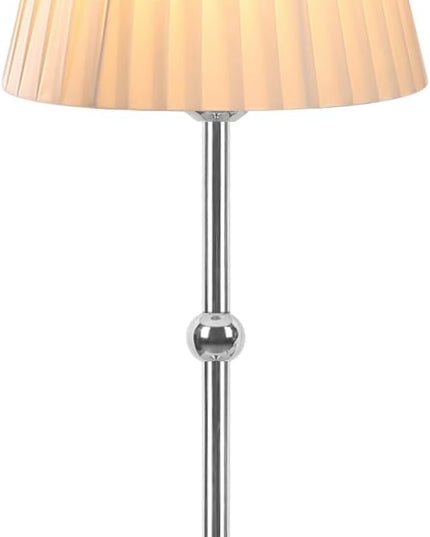Cordless Metal Table Lamp,Touch Sensor Control Portable LED Table Lamp,3-Levels Brightness Rechargeable Bedside Lamp,Night Light for Kids Nursery,Dining Room Lamp (Silver) - LeafyLoom
