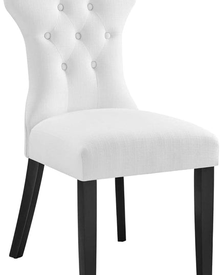 Modway Silhouette Chair, White 24.5 x 18 x 36 - LeafyLoom