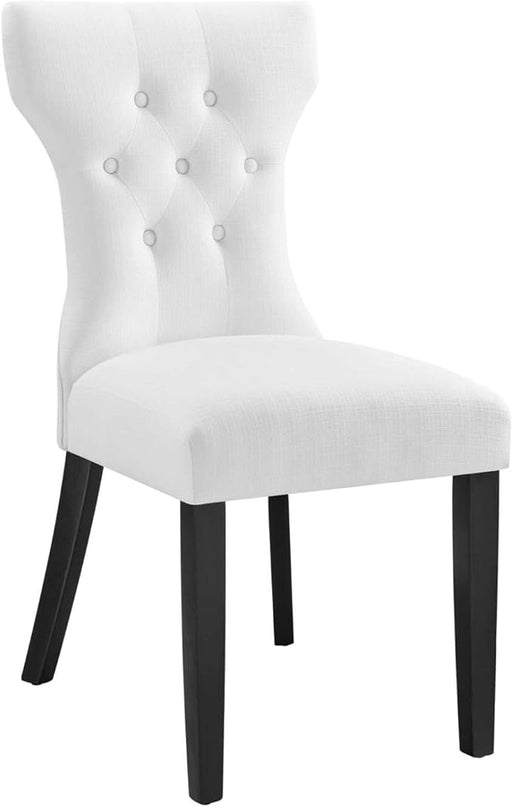 Modway Silhouette Chair, White 24.5 x 18 x 36 - LeafyLoom
