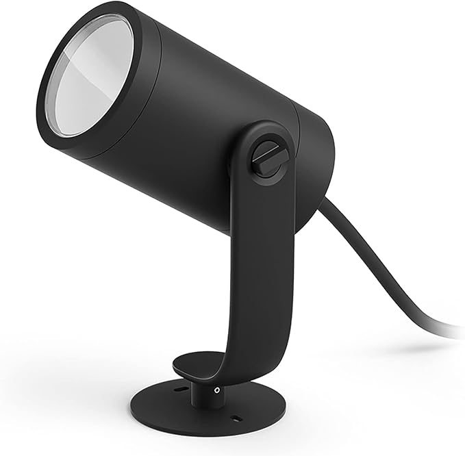 Philips Hue Lily Outdoor Smart Spot Light - White & Color Ambiance LED Walkway Lights - Low Voltage Lighting - 1 Pack - Requires Bridge and Power Supply - Control with App and Voice - Weatherproof PhilipsHue