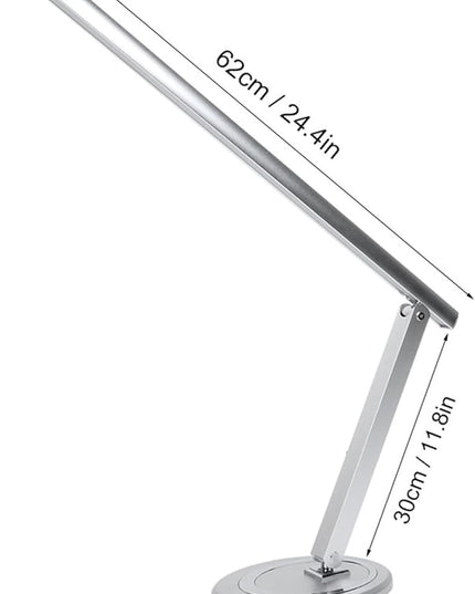 EVTSCAN 10W USB Foldable LED Desk Lamp, with 46 LEDs, 180 Degrees Adjustable Arm, Aluminium Alloy Body, Modern Eye Care LED Table Light for Home Office, for Reading, Studying, Working - LeafyLoom