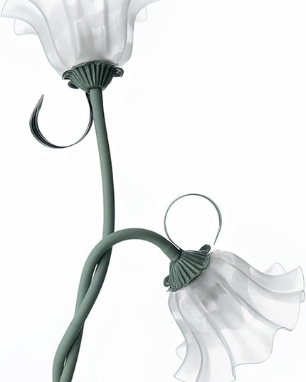 Lily Floor Lamp Vertical 3 heads Flowers Lily Floor Lamp Creative Lily of The Valley Floor Lamp Living Room Sofa Side Bedroom Bedside Floor Lamp - LeafyLoom