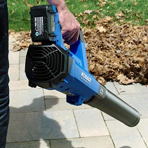 Kobalt 24-Volt Lithium Ion 410-CFM 100-MPH Brushless Cordless Electric Leaf Blower (Battery Not Included) - LeafyLoom