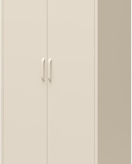 Mr. Kate Annie Tall Metal 2 Door Cabinet, Parchment - LeafyLoom