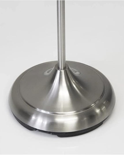 Adesso 7205-22 Multi-White Shade Floor Lamp, Adjustable Gooseneck Arms, Silver - LeafyLoom
