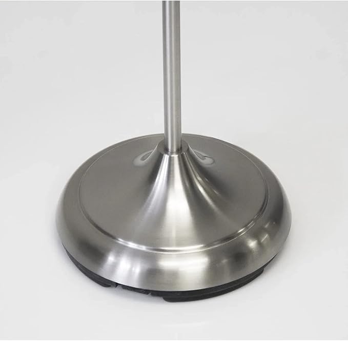 Adesso 7205-22 Multi-White Shade Floor Lamp, Adjustable Gooseneck Arms, Silver - LeafyLoom