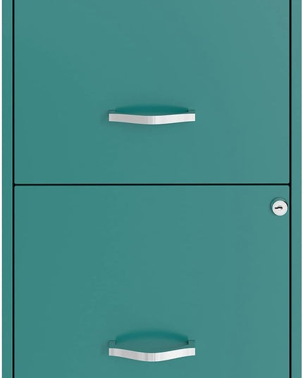 Lorell SOHO File Cabinet, Teal - LeafyLoom