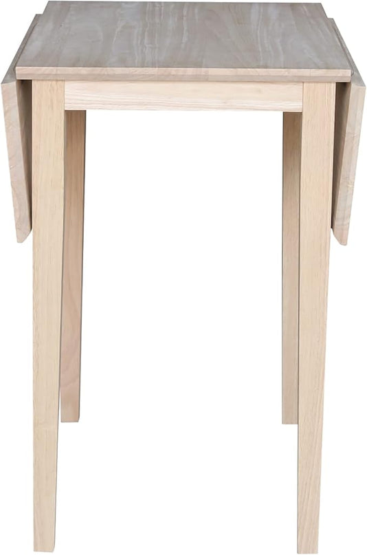 International Concepts Small Drop-leaf Table, Unfinished - LeafyLoom
