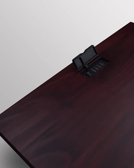 Casual Home Night Owl Nightstand with USB Ports-Espresso - LeafyLoom