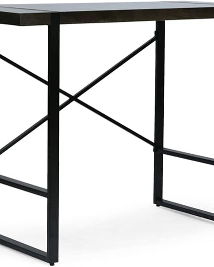 Christopher Knight Home Glentana Desk, Black + Brown - LeafyLoom