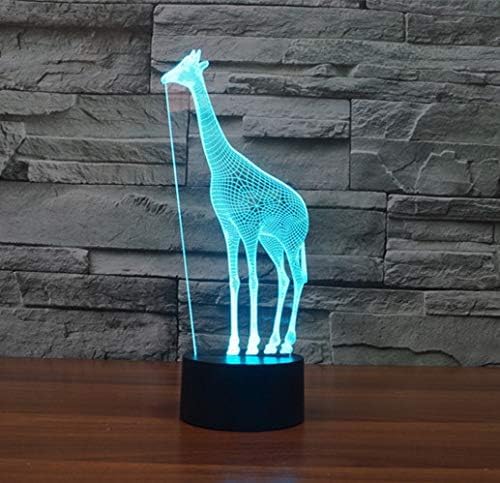 Giraffe 3D Night Light, Acrylic Giraffe USB LED Table Lamp Home r2d2 3D Arts Decor - 7 Colors Changing Bedroom Decor Night Light Gifts for Father Mother Husband Wife .. - LeafyLoom