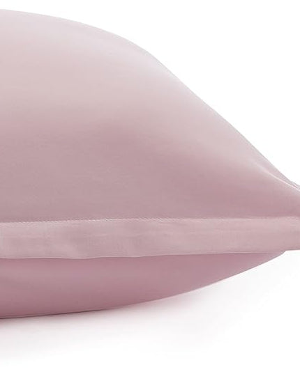 Amazon Basics Kid's 2 Piece Comforter and Pillow Sham Set, Soft, Easy Wash Microfiber, Twin, Light Pink, Solid - LeafyLoom