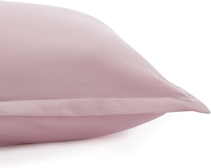 Amazon Basics Kid's 2 Piece Comforter and Pillow Sham Set, Soft, Easy Wash Microfiber, Twin, Light Pink, Solid - LeafyLoom