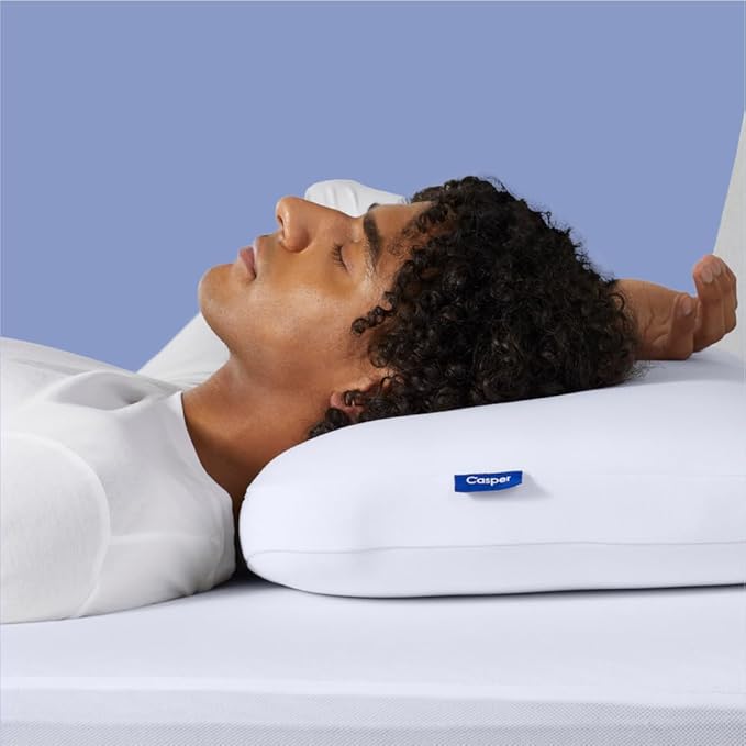 Casper Sleep Foam Pillow, King, White - LeafyLoom