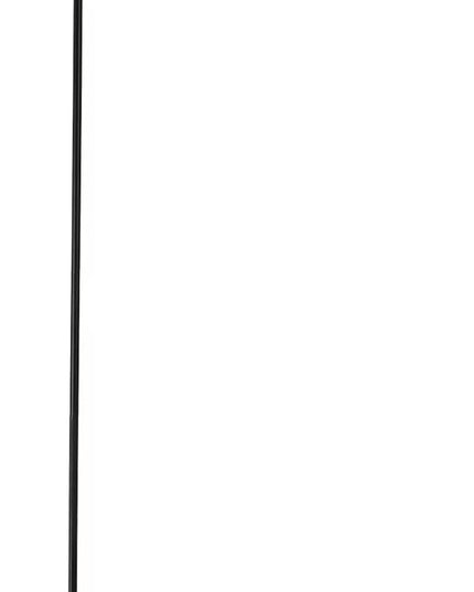 Japanese Style Bamboo Floor Lamp Rattan Handwoven Modern Standing Lighting Black Metal Legs Industrial Vintage Farmhouse Tall Floor Light Fixture for Living Room, Bedroom,Office Without E26 Bulb - LeafyLoom