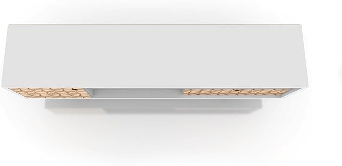 Manhattan Comfort Liberty Mid Century Modern TV Stand for Televisions up to 65 Inches, Bedroom and Living Room Entertainment Center with Storage, Shelves, and Cabinet, 71" Wide, White/3D Brown - LeafyLoom