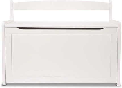 Melissa & Doug Wooden Toy Chest - White Furniture for Playroom - Kids Toy Box, Wooden Storage Organizer, Children's Furniture - LeafyLoom