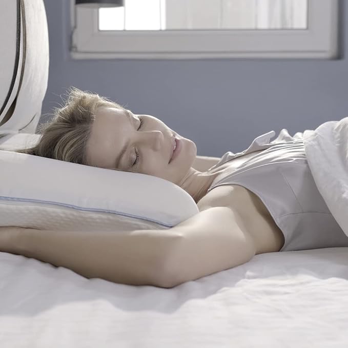 Side Sleeper Pillow - Bed Pillow - Cooling Pillow - My Skin Friendly Memory Foam Pillow - Pillow Cover Cervical Pillow Orthopedic Pillow Supports Posture Neck Bed Pillow Sleeping Pillow - LeafyLoom