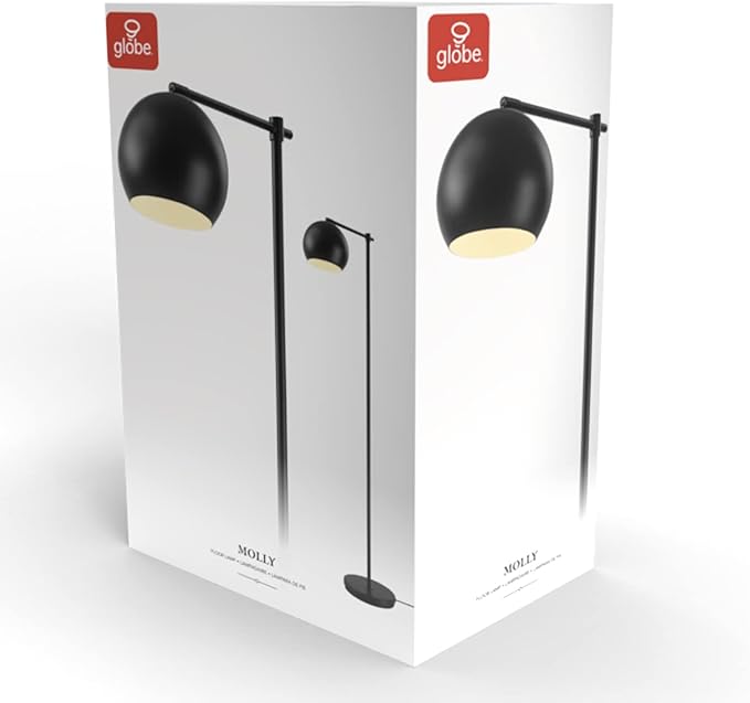Globe Electric 67503 Floor Lamps, Molly (Black) - LeafyLoom