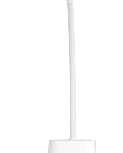 Sailstar Desk Lamp for Home Office, Small Desk Lamp with Wireless Charger & Pen Holder, Cute Desk Lamp LED Dimmable Touch 3 Lighting Modes Memory, Gooseneck White Desk Light for College Dorm Room - LeafyLoom