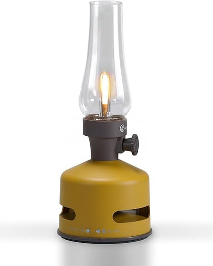 MoriMori design lamp with loudspeaker (corn-gold) - LeafyLoom