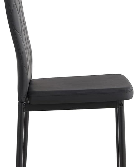 NicBex Dining Room Table Set for 4 Kitchen Table and Chairs 5-Piece Dining Table Set, Dining Table and Chair for Kitchen, Dining Room, Dinette, Breakfast Nook, Black - LeafyLoom