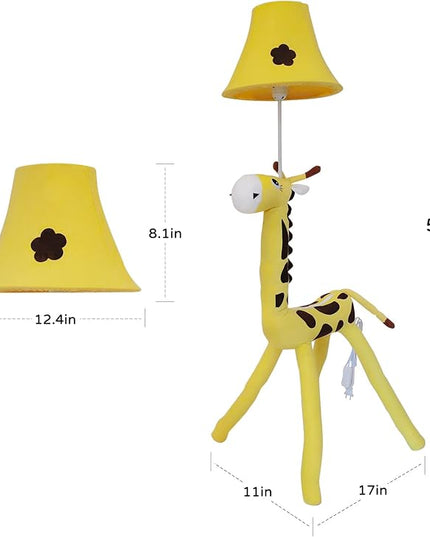 Floor Lamp by Cozylight, Giraffe Design 50nch Tall Standing Lamp for Kids' Bedroom, Hand-Stitched Toy Lamp Decorate The Cozy Living Room - LeafyLoom