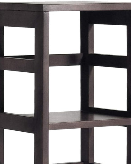 Winsome 4 tier Wood Leo model name Shelving, Small, Espresso - LeafyLoom