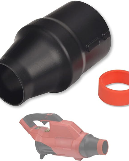 Car Drying Nozzle with Red Soft Tip Cover for Milwaukee M18 Fuel Single Battery Leaf Blowers Fits 2724-20 and 2728-20 - LeafyLoom