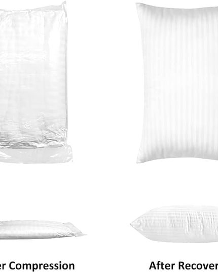EIUE Hotel Collection Bed Pillows for Sleeping 2 Pack Queen Size，Pillows for Side and Back Sleepers,Super Soft Down Alternative Microfiber Filled Pillows,20 x 30 Inches - LeafyLoom