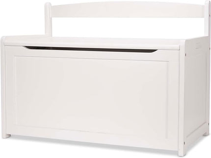 Melissa & Doug Wooden Toy Chest - White Furniture for Playroom - Kids Toy Box, Wooden Storage Organizer, Children's Furniture - LeafyLoom