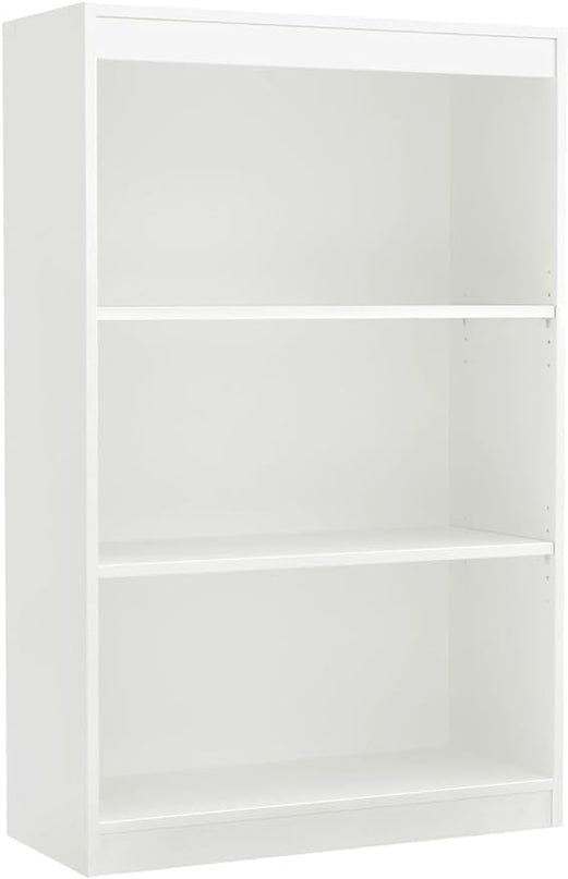 South Shore Axess 3-Shelf Bookcase, Pure White - LeafyLoom