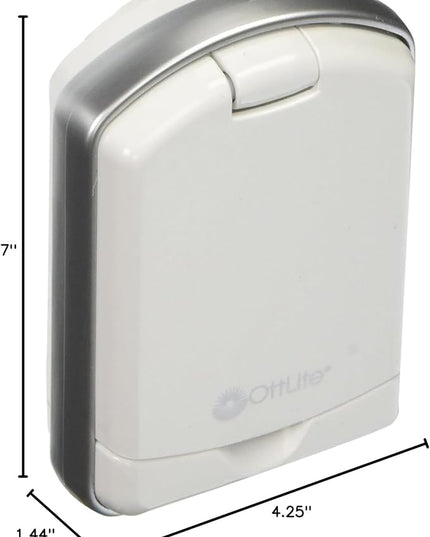 OttLite 490009 LED Mini Flip Light, White - LeafyLoom