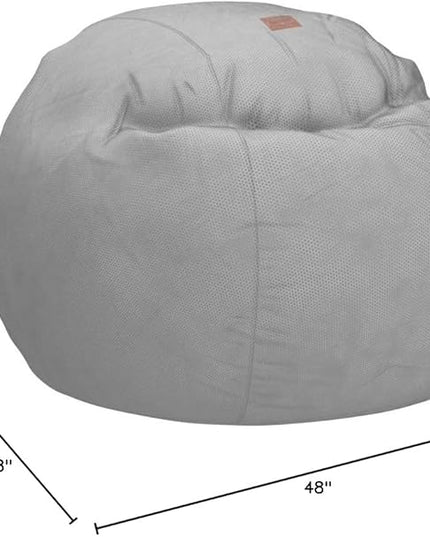 CordaRoy's Chenille Bean Bag Chair, Convertible Chair Folds from Bean Bag to Lounger, As Seen on Shark Tank, Charcoal - Queen Size - LeafyLoom