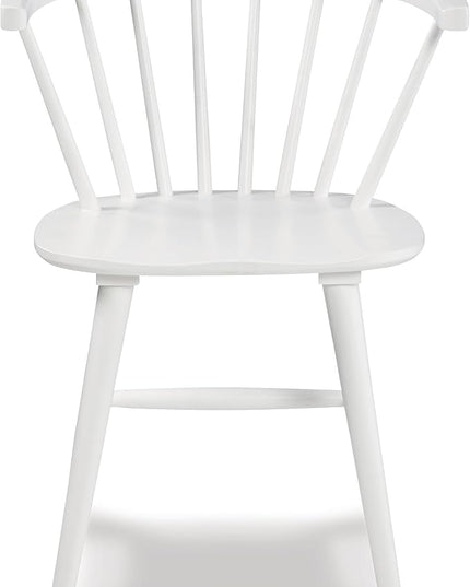 Signature Design by Ashley Grannen Modern 18" Spindle Back Dining Chair, 2 Count, White - LeafyLoom
