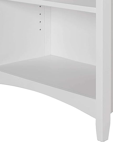 Camaflexi Shaker Style Bookcase, 72", White - LeafyLoom