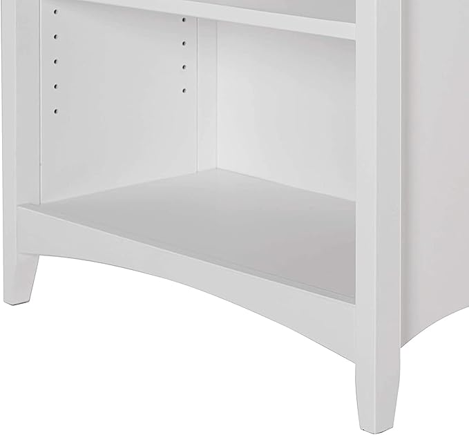 Camaflexi Shaker Style Bookcase, 72", White - LeafyLoom