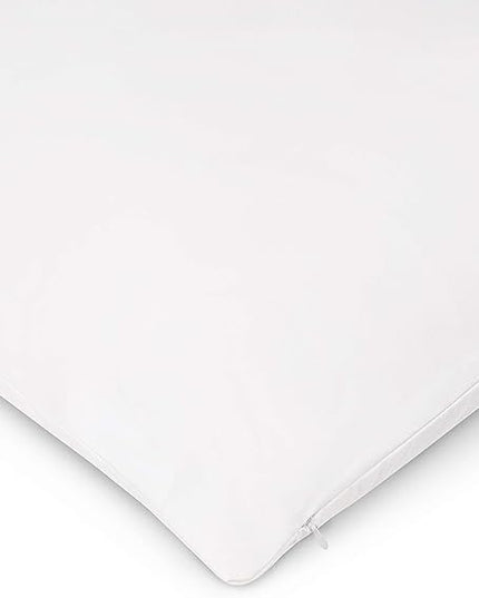American Talalay Latex Medium Support High Profile Bed Pillow for Sleeping with Luxurious 100% Cotton Sateen, 400TC Cover, King Dual Pack – Made in USA - LeafyLoom