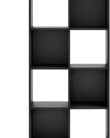 Signature Design by Ashley Langdrew 8 Cube Storage Organizer or Bookcase, Black - LeafyLoom