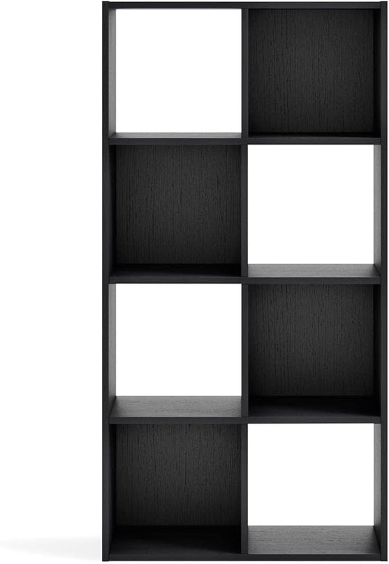 Signature Design by Ashley Langdrew 8 Cube Storage Organizer or Bookcase, Black - LeafyLoom