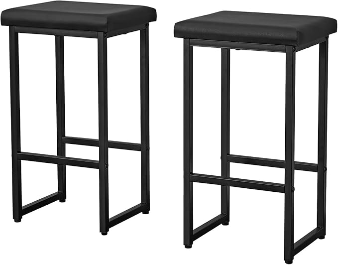 Panana 3 Piece Dining Table Set Kitchen Bar Table with Two Stool Storage Shelves Wood Counter Height Table Top with Sew Kerf Finish Dining Room Home - LeafyLoom