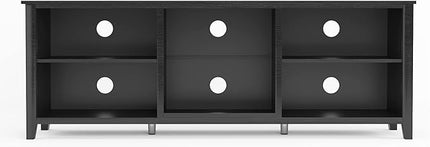 TV Stand Base, Entertainment Center Cabinet Media Console for Living Room, Bedroom, 70 Inch, Black - LeafyLoom
